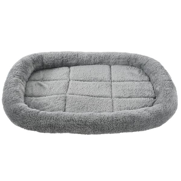 Photo of 35" Grey Large Fleece Crate Pad