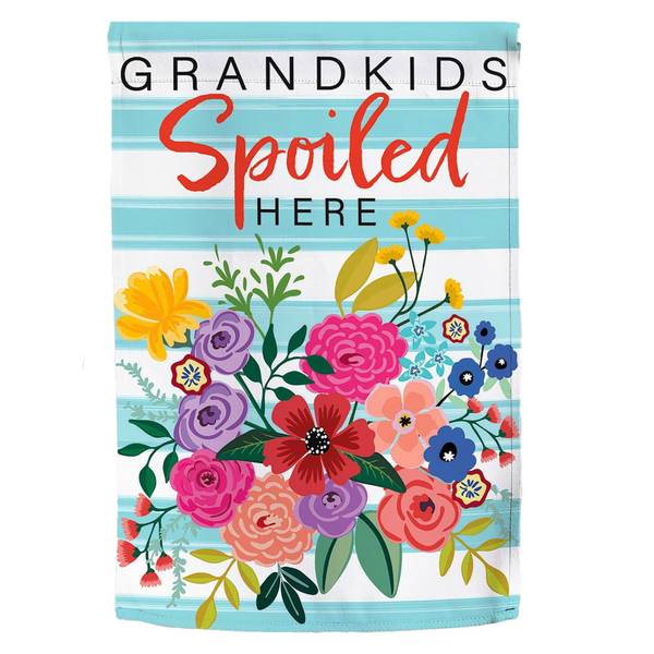 Photo of Grandkids Spoiled Here Garden Flag