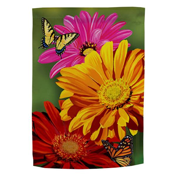 Photo of Giant Gerbera Suede Garden Flag