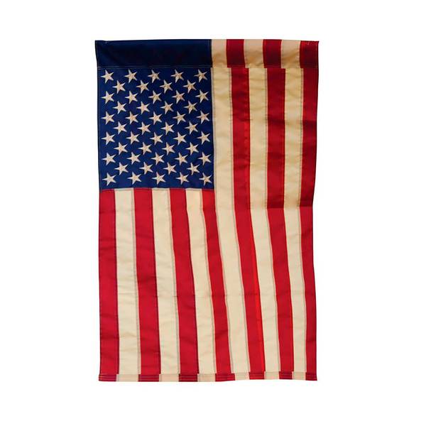 Photo of Tea Stained Patriotic Garden Flag