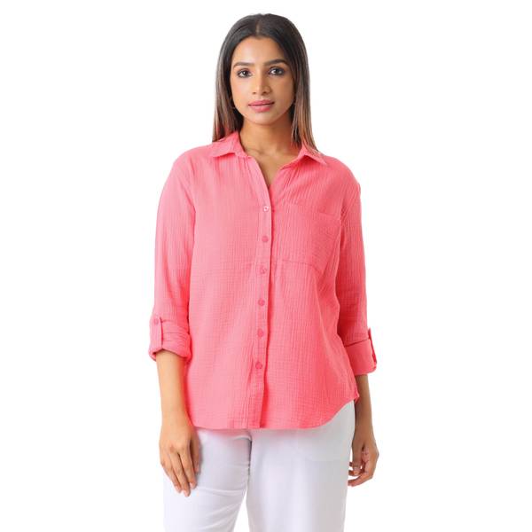 Photo of Women's Long Sleeve Double Gauze Shirt