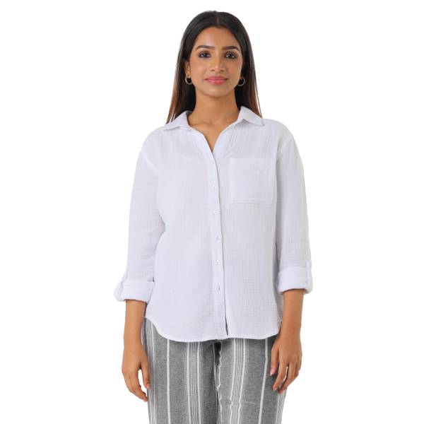 Photo of Women's Long Sleeve Double Gauze Shirt