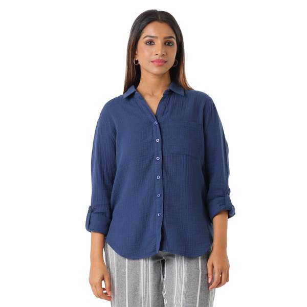 Photo of Women's Long Sleeve Double Gauze Shirt