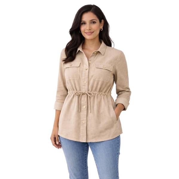 Photo of 4239 long Linen Jacket