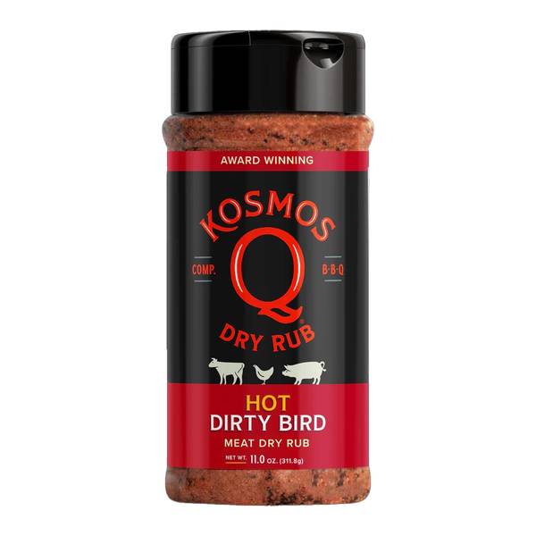 Kosmos 11 oz Dirty Bird Hot BBQ Rub