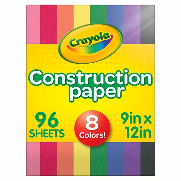 Photo of 96-Count Assorted Construction Paper