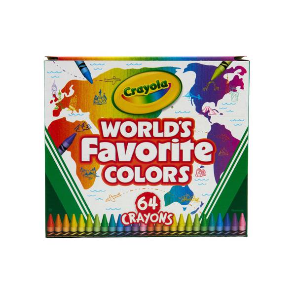 Photo of 64-Count World's Favorite Colors Crayons