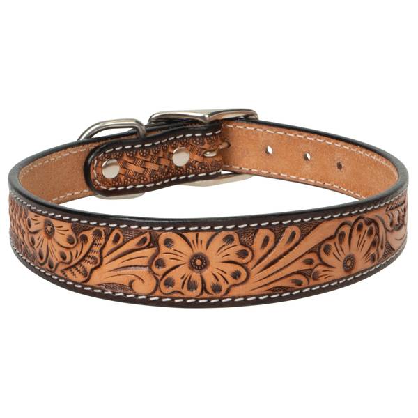 Photo of 1" x 21" Floral Tooled Collar