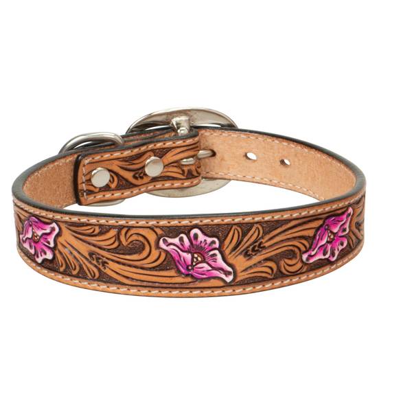 Photo of 1" x 19" Pink Floral Collar