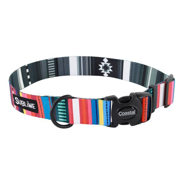 Photo of 1 1/2" x 18"-26" Large Native Stripe Adjustable Dog Collar