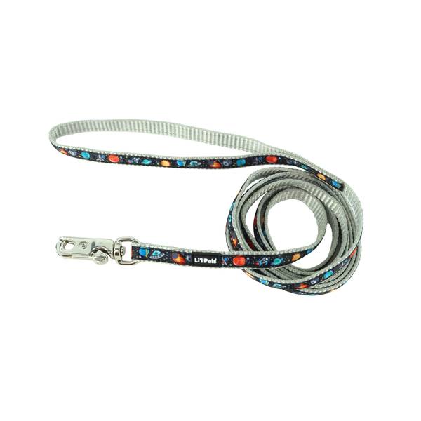 Photo of 3/8" x 6' X-Small Li'l Space Explorers Charming Ribbon Overlay Dog Leash