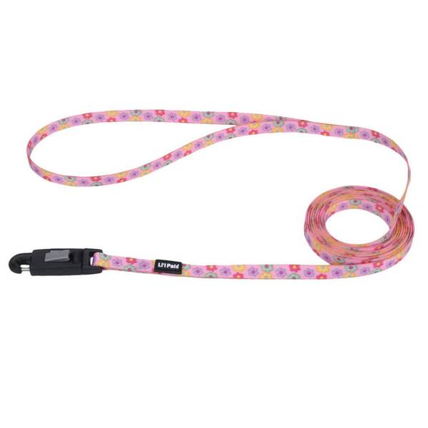 Photo of 5/16" x 6' X-Small Daisy Multi-Color Patterned Dog Leash with E-Z Snap