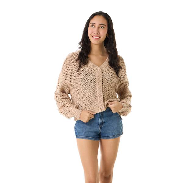 Photo of Women's Long Sleeve Pointelle Cardigan Sweater