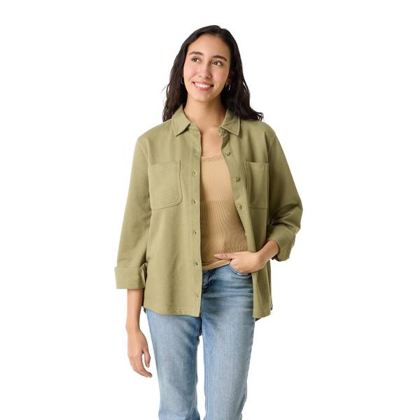 Photo of Women's Long Sleeve Button Down Shacket