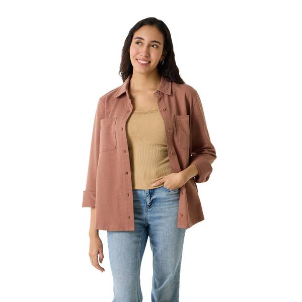Photo of Women's Long Sleeve Button Down Shacket