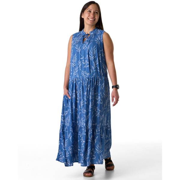 Photo of Women's Sleeveless Ruffle Collar Tiered Dress