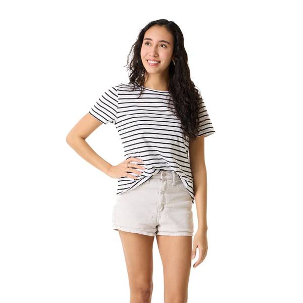 Photo of Women's Short Sleeve Striped Crew T-Shirt