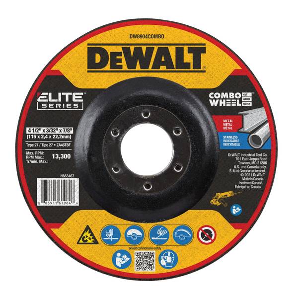 Photo of ELITE SERIES 4-1/2" x 3/32" x 7/8" T27 Cutting Blade