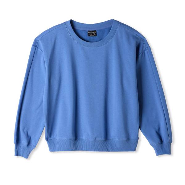 Photo of Woman's Long Sleeve Yummy Stretch Fleece Crewneck Sweatshirt