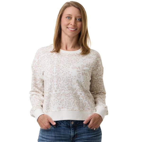 Photo of Women's Long Sleeve Crewneck Bandana Sweatshirt