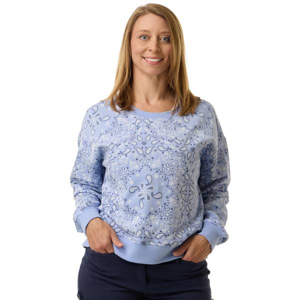 Photo of Women's Long Sleeve Crewneck Bandana Sweatshirt