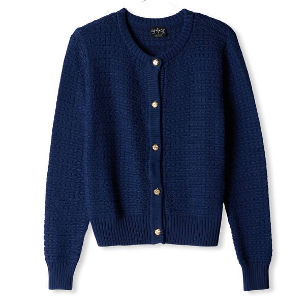 Photo of Women's Long Sleeve Textured Cardigan