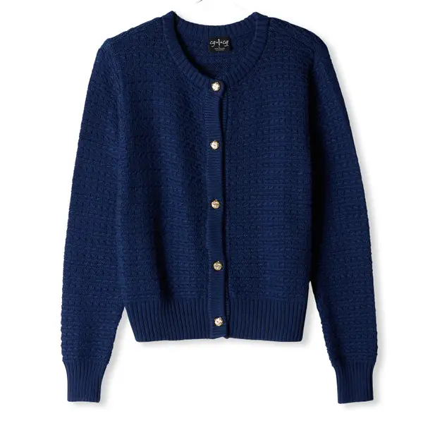 CG | CG Women's Long Sleeve Textured Cardigan - 001949F24S02-412-S