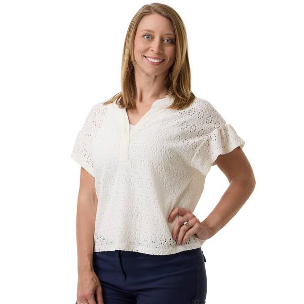 Photo of Women's Short Sleeve Fashion Henley Top