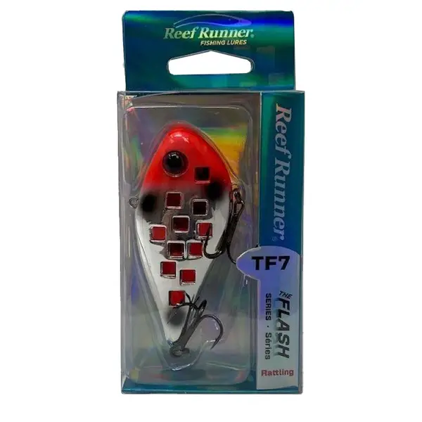 Reef Runner Flash Shad 3/4 oz, Chrome Bloody Nose - TF7-531