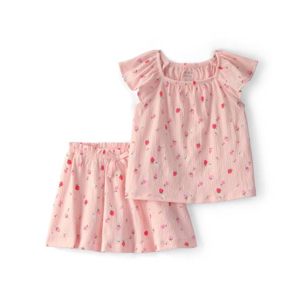Photo of Toddler Girls 2-Piece Strawberry Top Skort Set