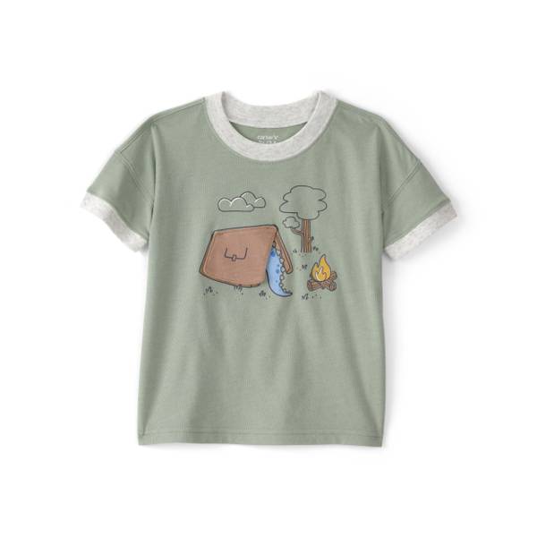 Photo of Toddler Boys Camping Dinosaur Graphic Tee