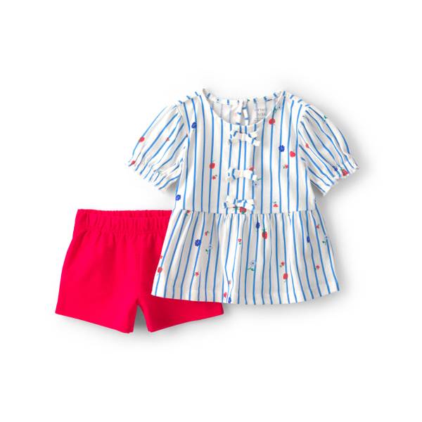 Photo of Toddler Girl's 2-Piece Strawberry Top Short Set
