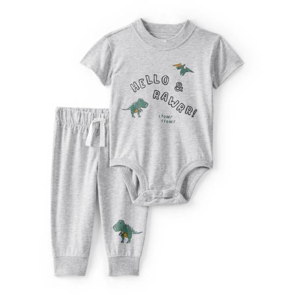 Photo of Infant Boys Dinosaur Bodysuit/Pant Set