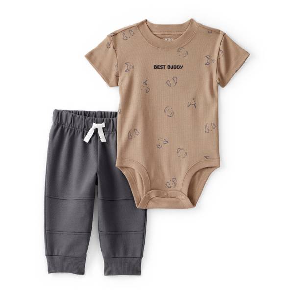 Photo of Infant Boys 'Best Buddy' Bodysuit/Jogger Set