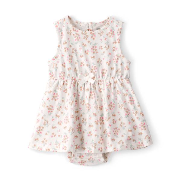 Photo of Infant Girl's Floral Sleeveless Bodysuit Dress