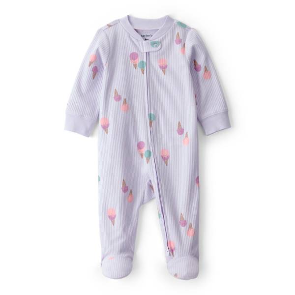 Photo of Infant Girls Ice Cream 2-Way Zip Sleep n' Play Pajama