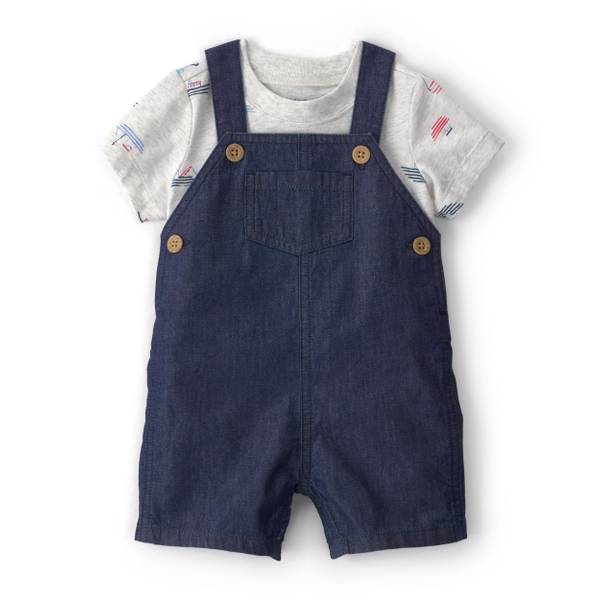 Photo of Infant Boys 2-Piece Boat Romper Set