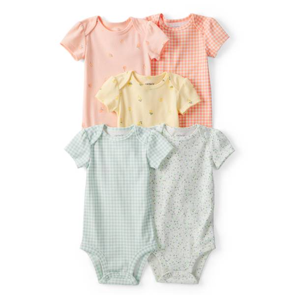 Photo of Infant Girls 5-Pack Fruit Multipack Bodysuits