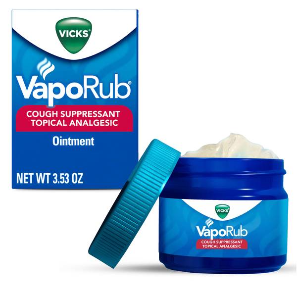 Photo of 3.53 oz VapoRub Topical Chest Rub Analgesic Ointment