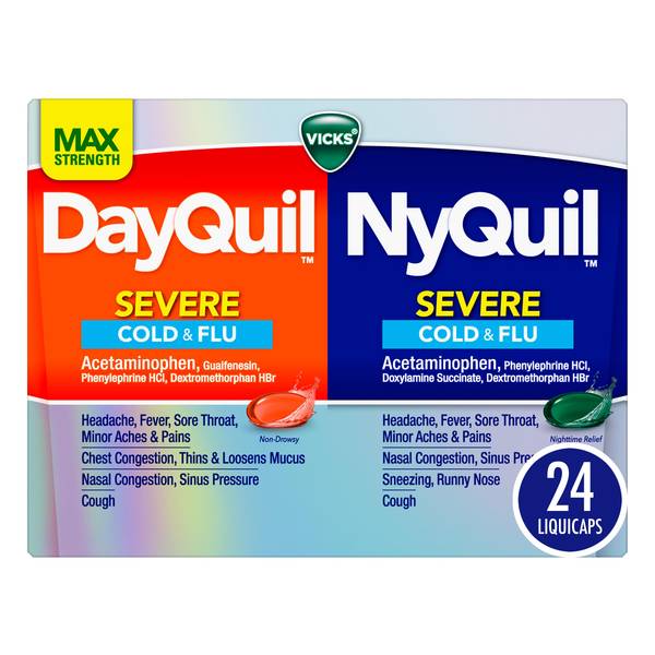 Photo of 24-Count DayQuil/NyQuil SEVERE Cold/Flu LiquiCap Medicine