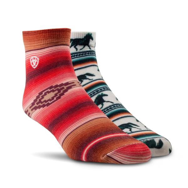 Photo of Women's 2-Pack Serape Horse Ankle Sock