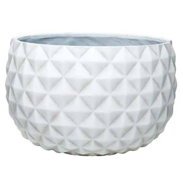 Photo of 12" White Cream Pineapple Planter Bowl