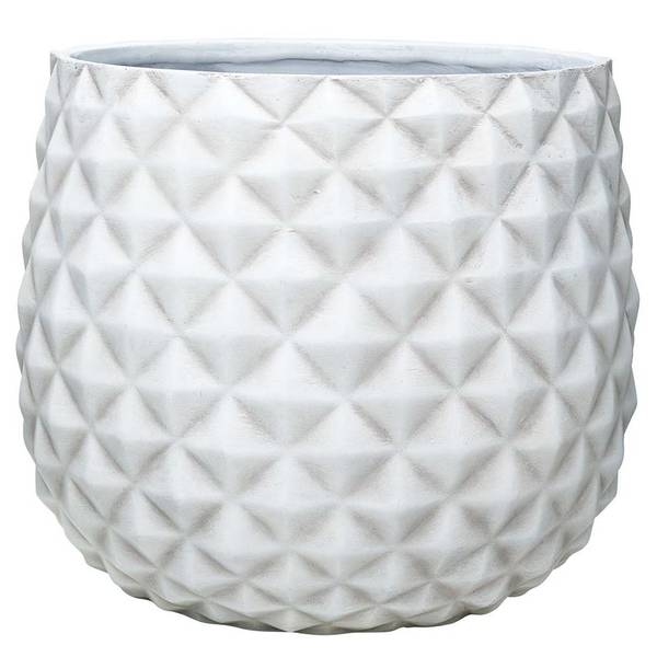 Photo of 12" White Cream Pineapple Planter Pot