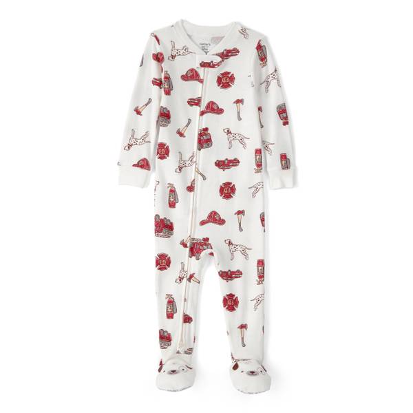 Photo of Infant Boys Firetruck 100% Cotton Snug Fit Pajama Set