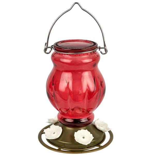 Photo of 25 oz Ruby Visions Antique Glass Feeder