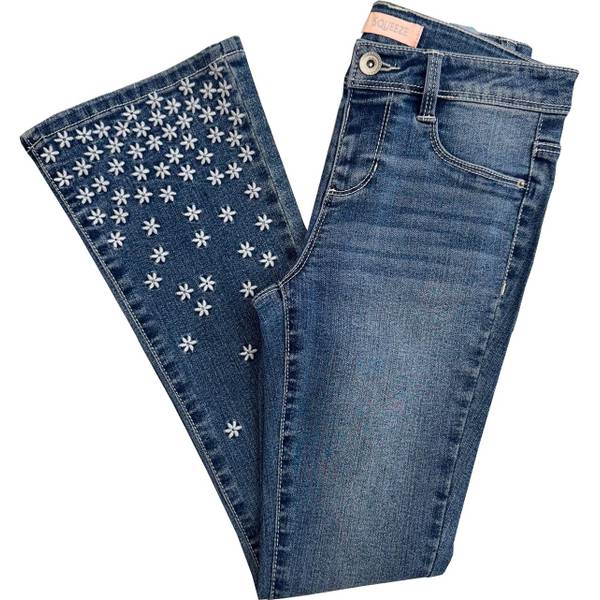 ✨美品✨ 00s トルネードマート Embroidery Flare Jeans Squeeze Gir's Mini Floral Embroidery Flare Jeans - 17704SKS26-7
