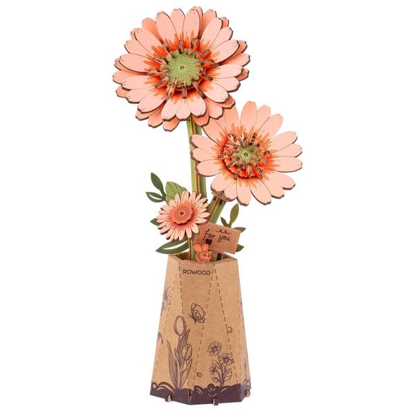 Photo of Modern Wooden Gerbera Daisy Puzzle