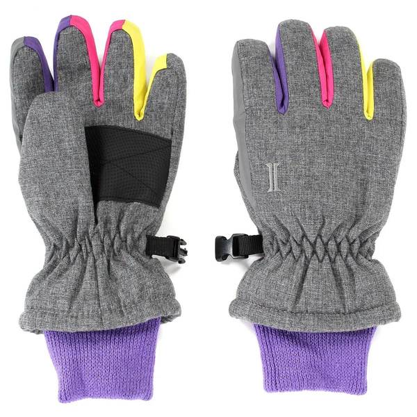 Photo of Girl's Rainbow Reflective Insulated Ski Gloves