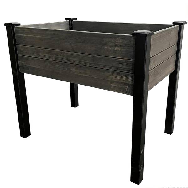 Photo of 36" x 24" Wood Elevated Gardening Bed