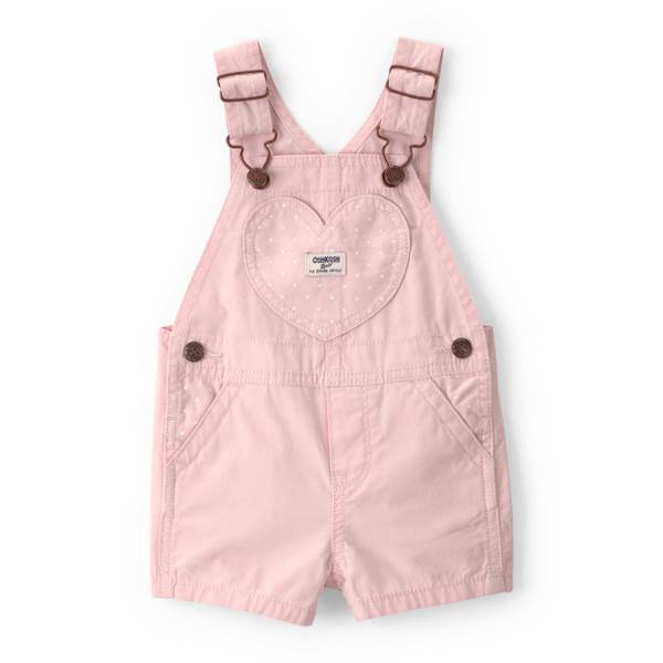 Photo of Infant Girls Heart Pocket Canvas Shortall
